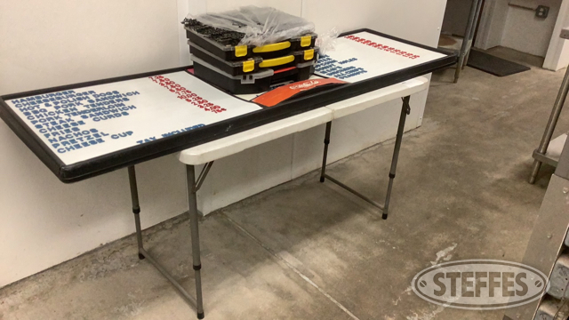 4" Poly Table & (2) Menu Boards w/Letters